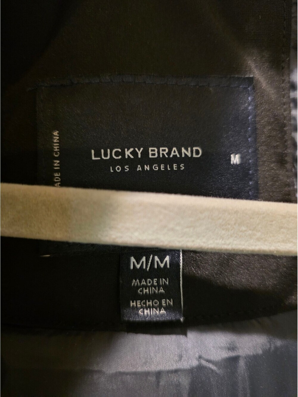 EUC Lucky Brand Men's Black Hooded Parka Jacket Medium - Picture 5 of 6